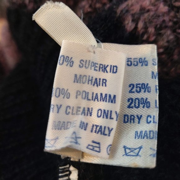 Nella Marchini Womens Vintage Mohair Blend Button Up Pockets Cardigan 40 US 6-8? - Picture 7 of 8